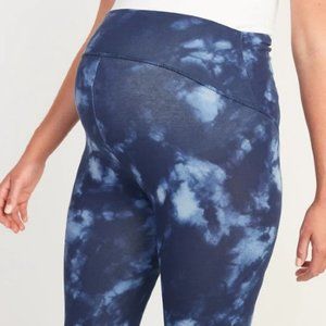 Old Navy Maternity Full Panel Tie-Dye Cropped Leggings -  Medium